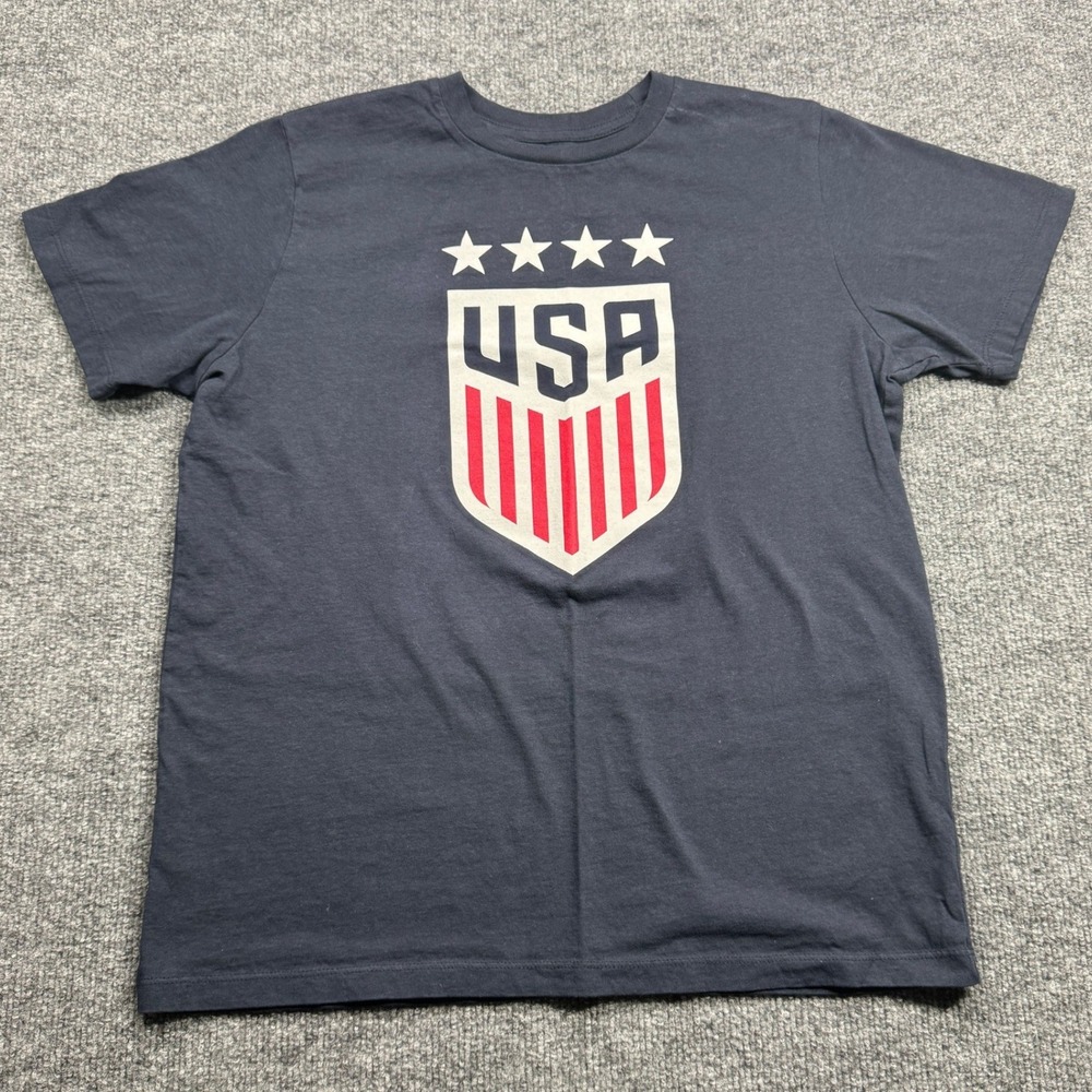 Lindsey Horan 10 USWNT T Shirt Mens S Blue Soccer Jersey Tee 4 star
